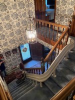 Bruno Elite curved stairlift builti with custom upholstery