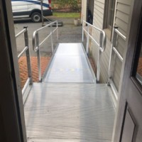aluminum wheelchair ramp in CT installed by Lifeway Mobility