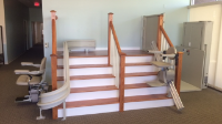 stair lifts in Lifeway Mobility showroom in Hartford, Connecticut