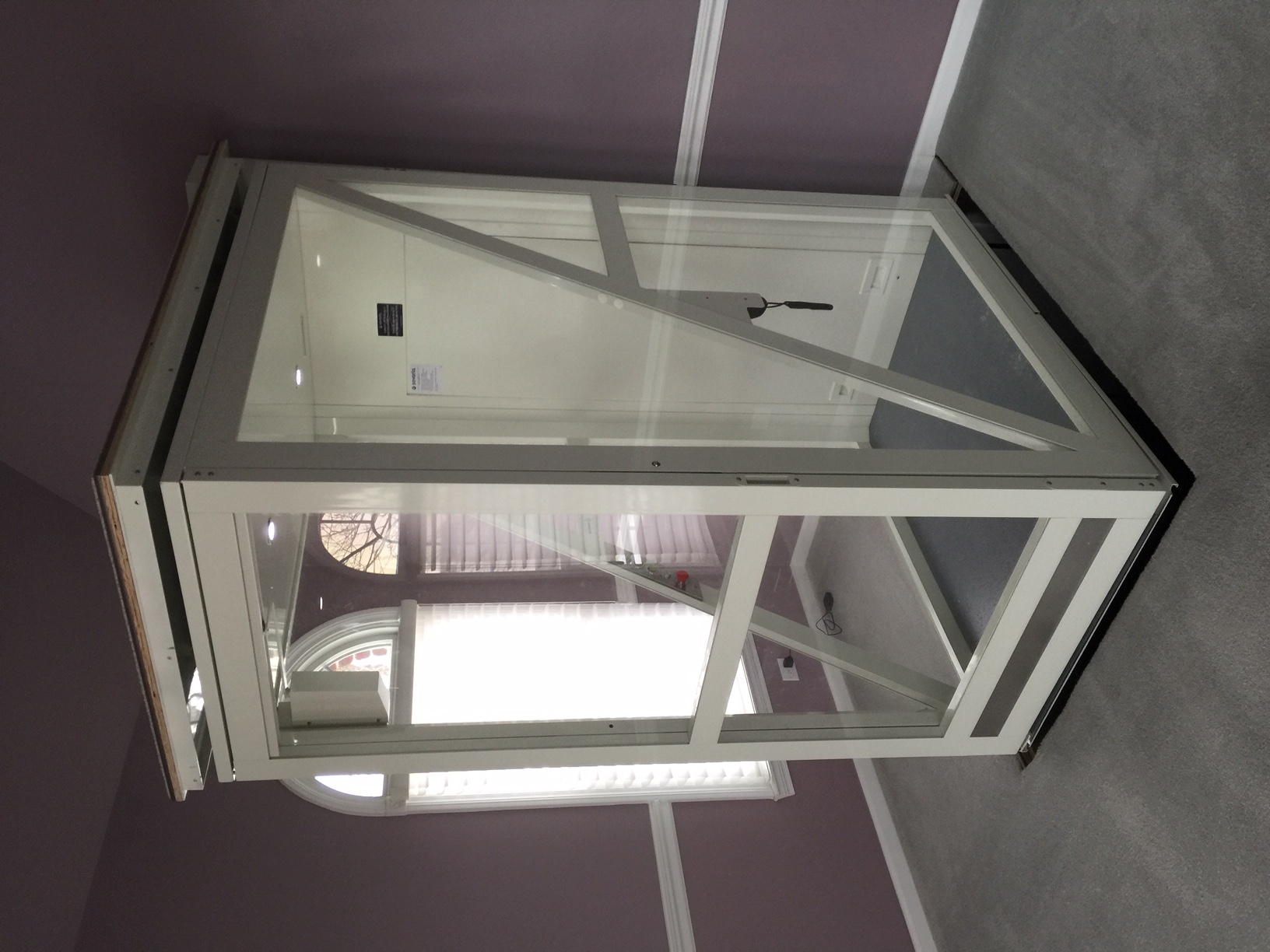 Savaria Telecab through the floor home elevator installed in Hawthorn Woods, IL