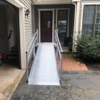 aluminum wheelchair ramp installed by Lifeway Mobility CT