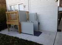 wheelchair porch lift Cicero Illinois installed by Lifeway Mobility